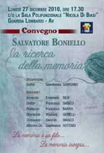 [Salvatore Boniello. La ricerca della memoria]